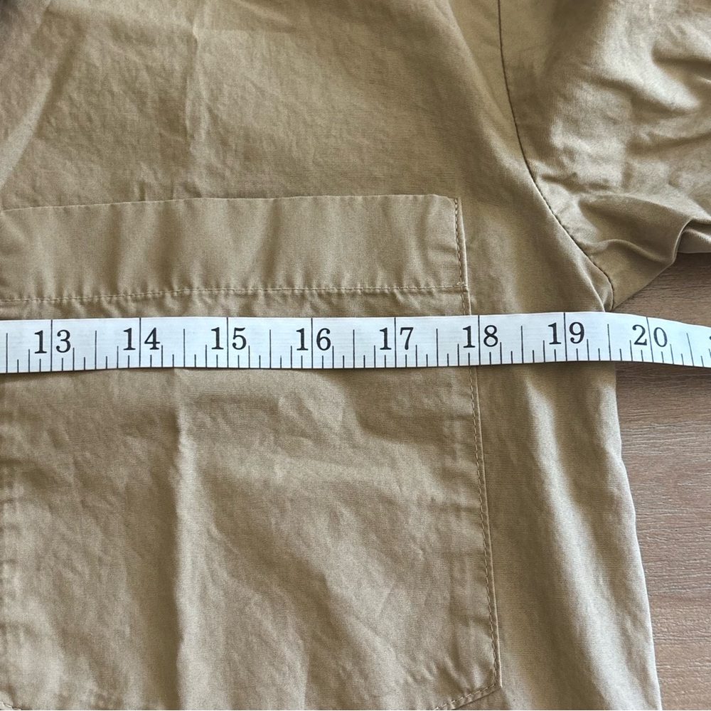 Banana Republic Poplin Knee Length Shirt Dress in Khaki, Size Small - Picture 9 of 9